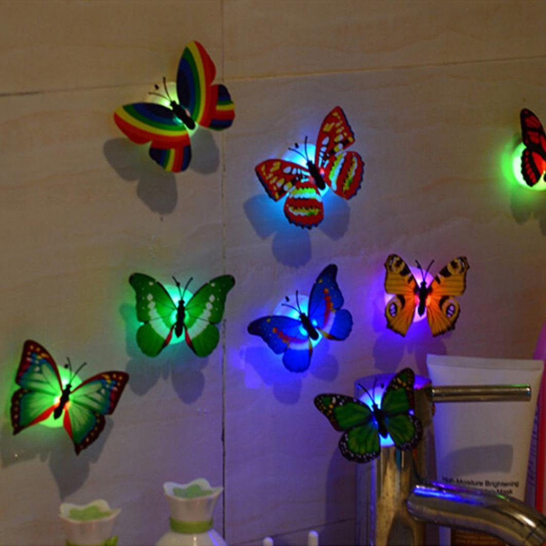 Pack of 5 LED Butterfly Wall Decor for Home & Bedroom