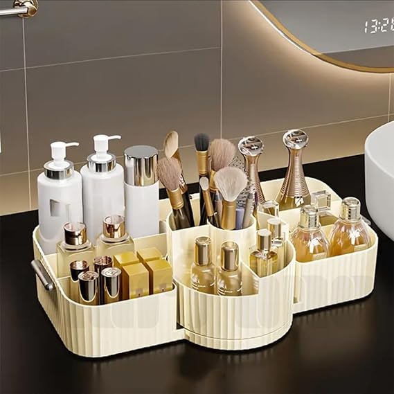 Makeup Organizer Tray with 13 Compartments for Cosmetics