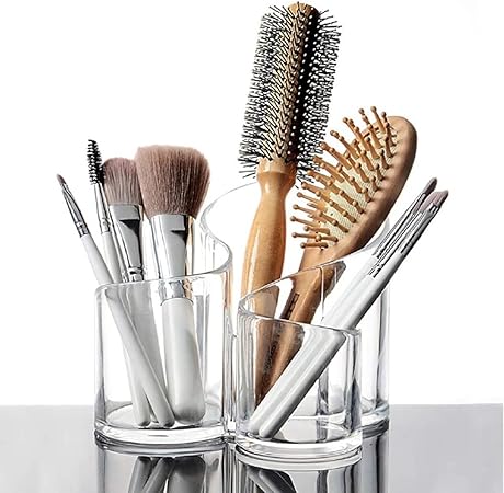 Acrylic Makeup Organizer – Transparent Desk Storage Holder