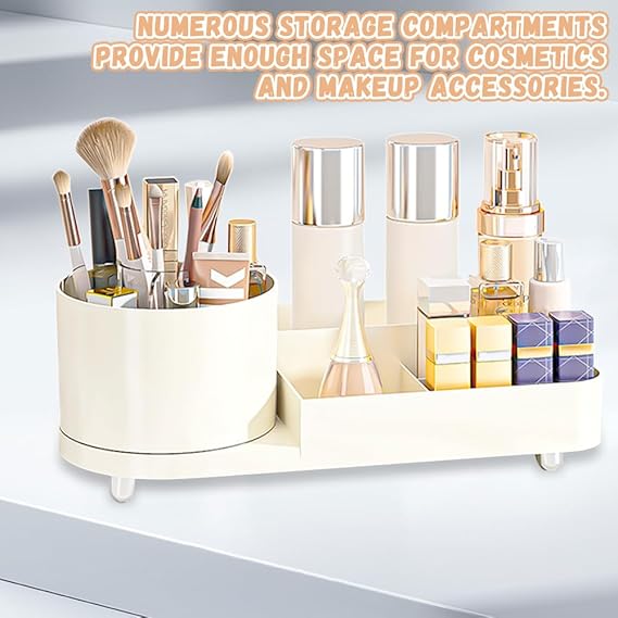 360° Rotating Multifunctional Makeup Organizer Stand
