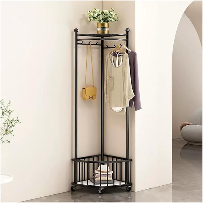 Heavy Duty Iron Corner Storage Rack Stand