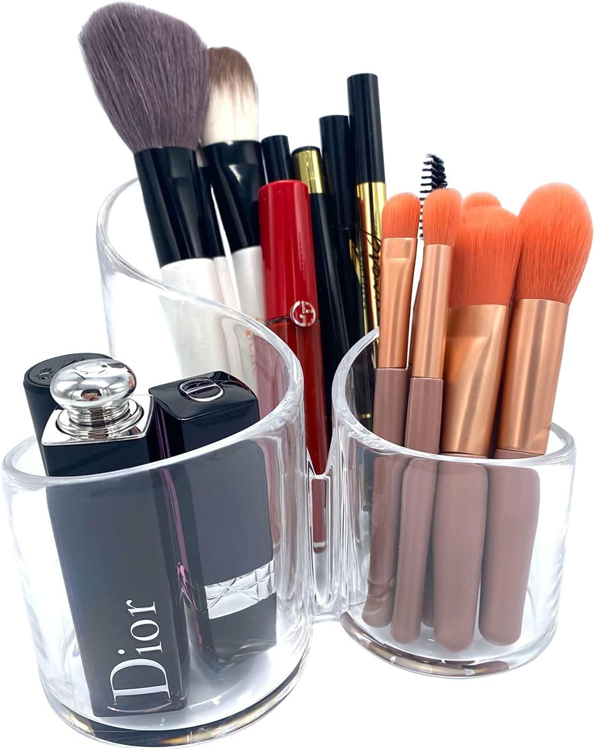 Acrylic Makeup Organizer – Transparent Desk Storage Holder