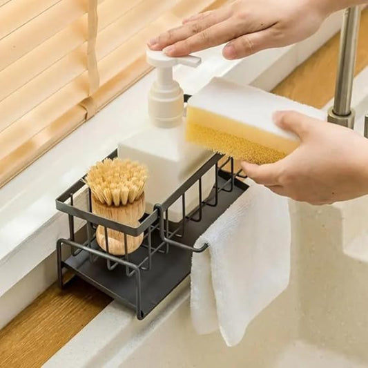 Stainless Steel Sink Organizer and Sponge Holder