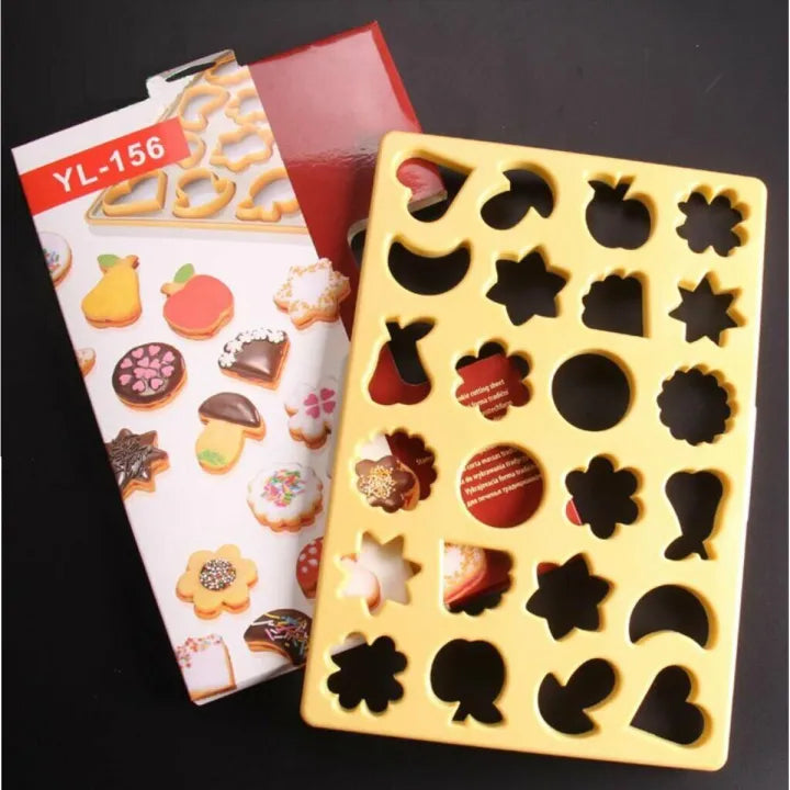 24 Shapes Fruit Cookie Cutter Biscuit Mold Pastry Tools