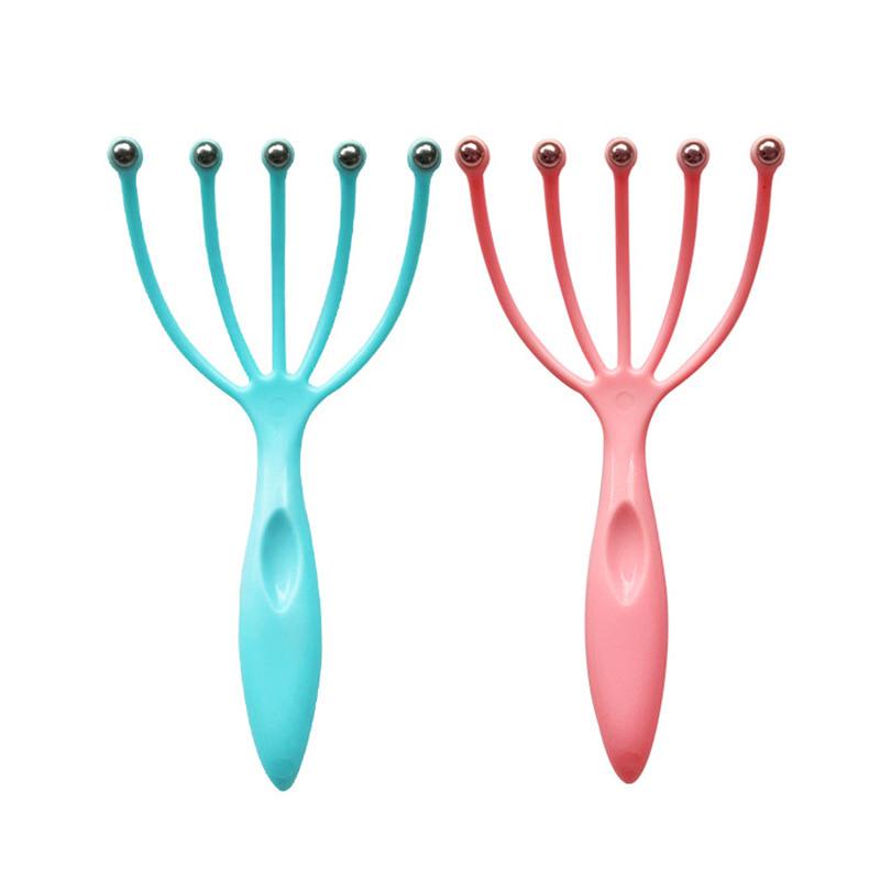 5 Finger Head Massager Stainless Steel Roller for Relaxation