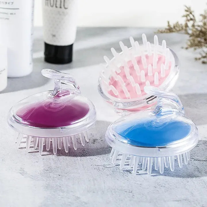 Soft Silicone Hair Scalp Massager & Shampoo Brush