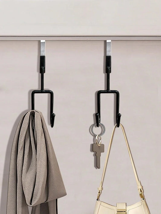 Double Door Hook Hanger with Soft Rubber ( 1pc )