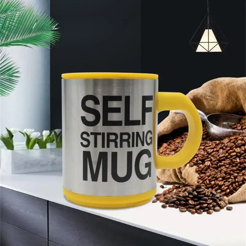 Automatic Self-Stirring Stainless Steel Coffee Mug