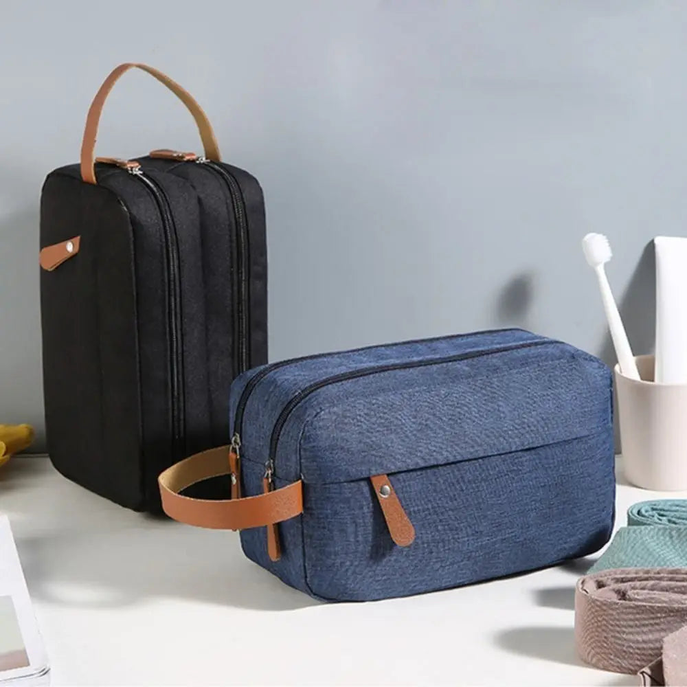 Travel Leather Cosmetic Organizer Bag for Women