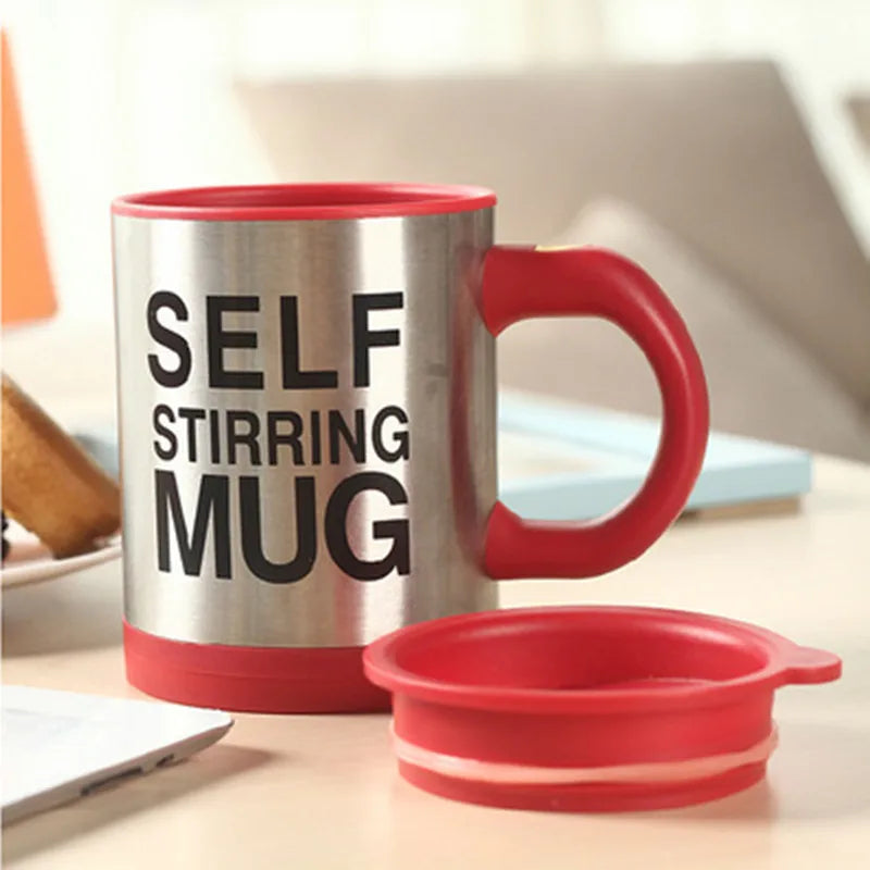 Automatic Self-Stirring Stainless Steel Coffee Mug