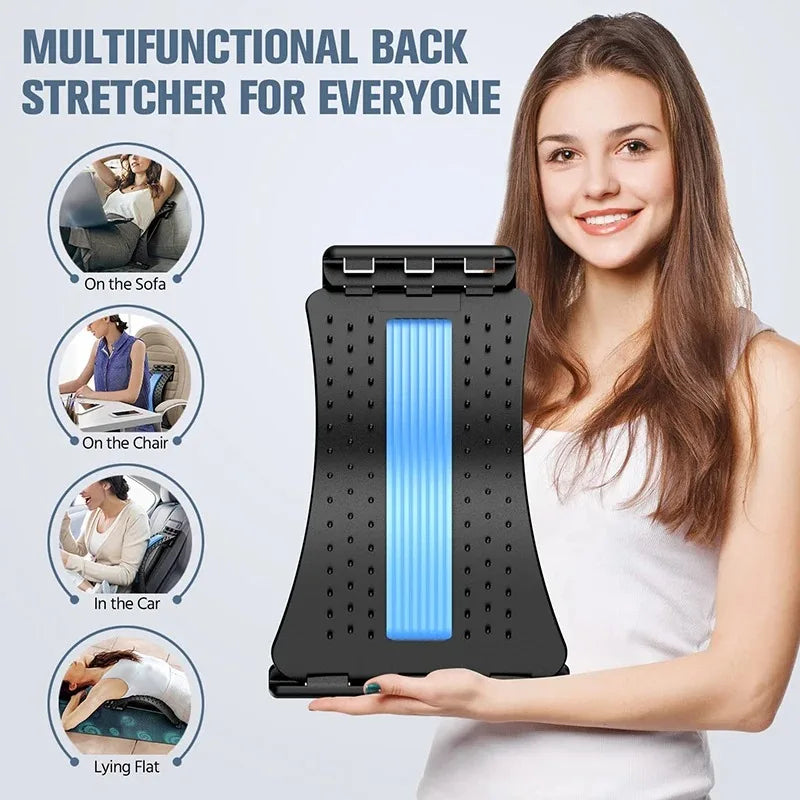 Lumbar Spine Corrector Waist Massager Back Care Stretch Cushion