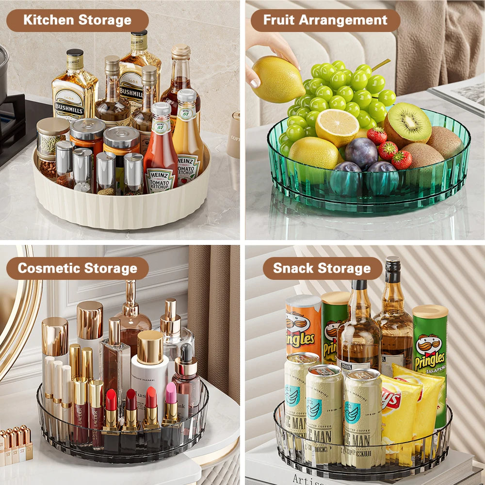360° Rotating Spice Rack Storage Organizer