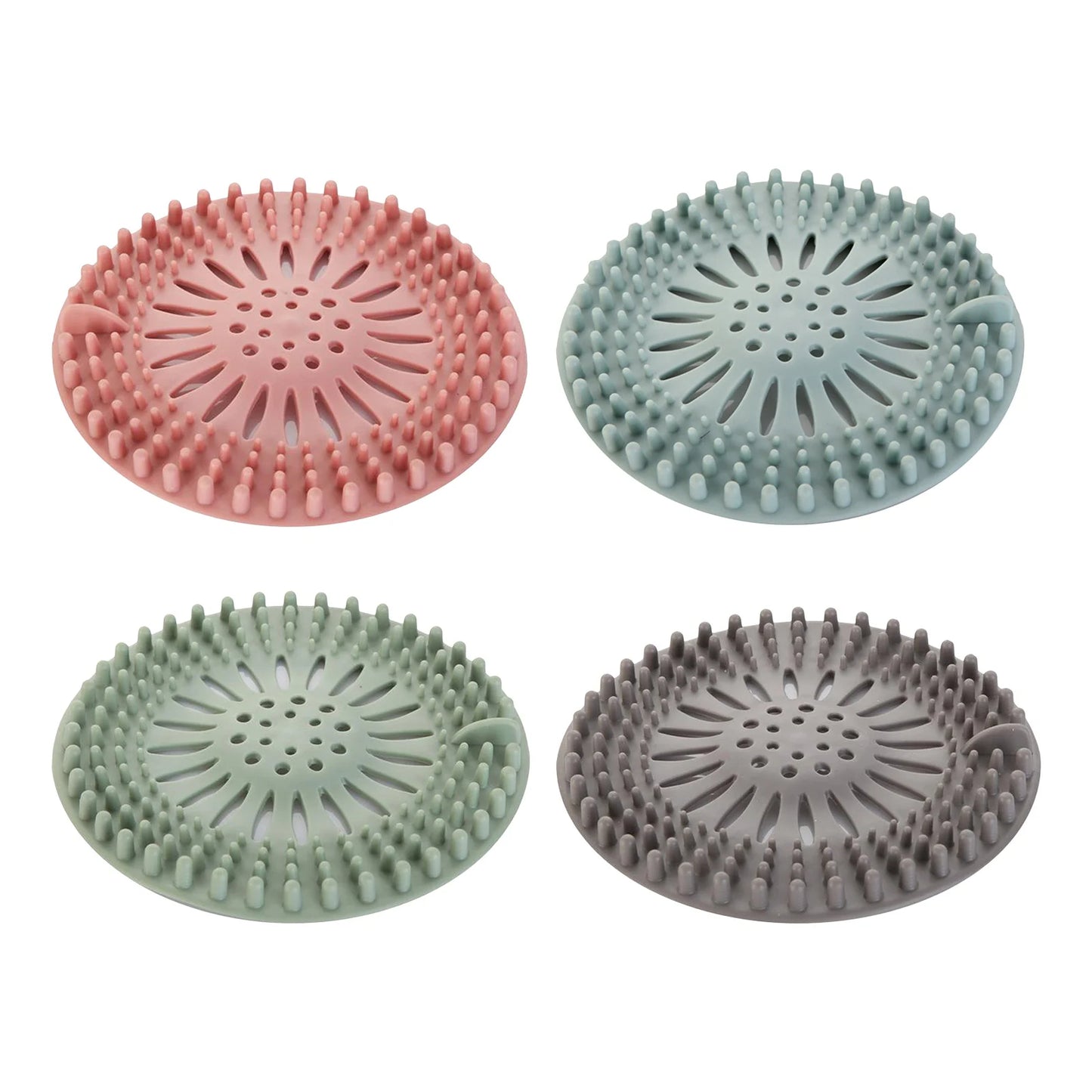 Silicone Hair Catcher Shower Drain Cover 1pc