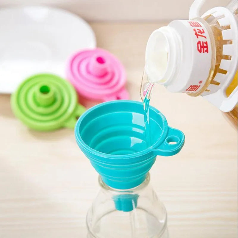 Silicone Collapsible Folding Liquid Funnel
