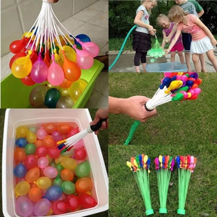 60 Seconds Fill & Tie Magic Water Balloons – 74 PCS Multicolor