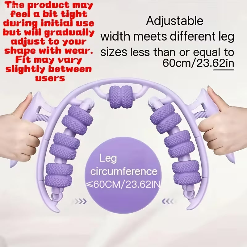 26-Wheel Yoga Massage Roller | Adjustable Leg, Arm, Neck & Thigh Muscle Massager for Fitness Recovery