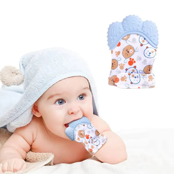 1PC Baby Teething Glove – Soft Silicone Infant Mitten