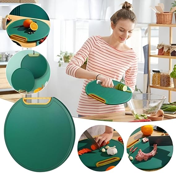 Round Cutting Board – Ideal for Meat, Veggies & Fruits