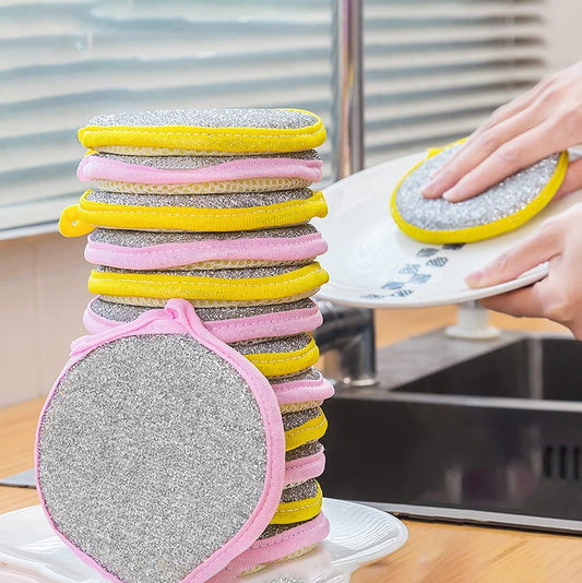 New Reusable High Quality Double Side Dishwashing Sponge