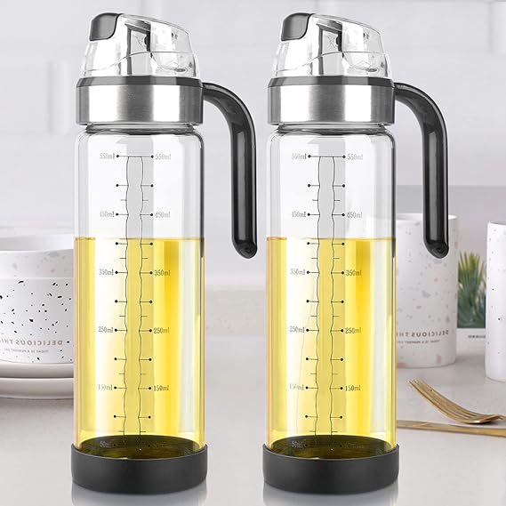 500ml Transparent Glass Oil Dispenser Bottle