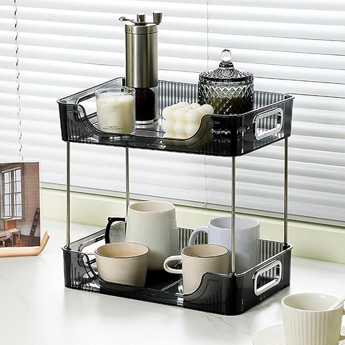 Clear Acrylic Bathroom Storage Organizer Shelf