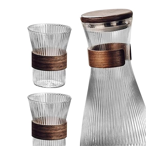 5pcs Transparent Glass Water Set with Jug and Glasses