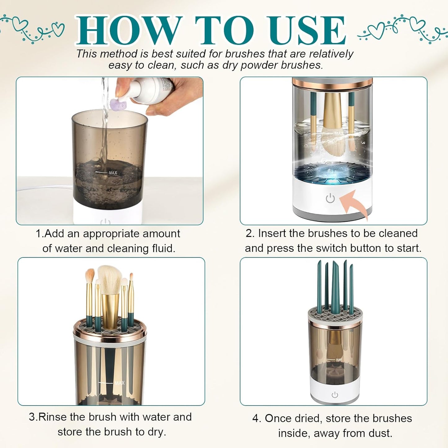 Electric Makeup Brush Cleaning Machine
