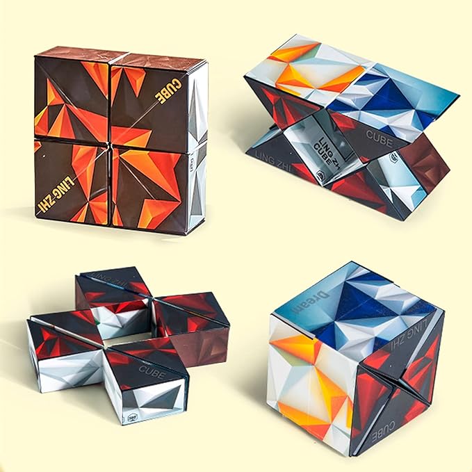 3D Shape Shifting Cube – Magnetic Puzzle Toy