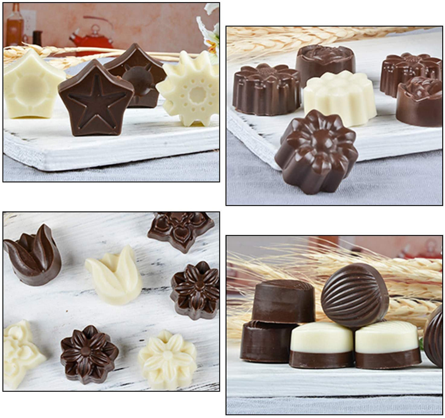 3D Non-Stick Silicone Chocolate Mold for Candy Making 1Pc