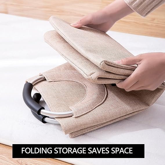 Large Foldable Laundry Hamper – Portable Fabric Basket