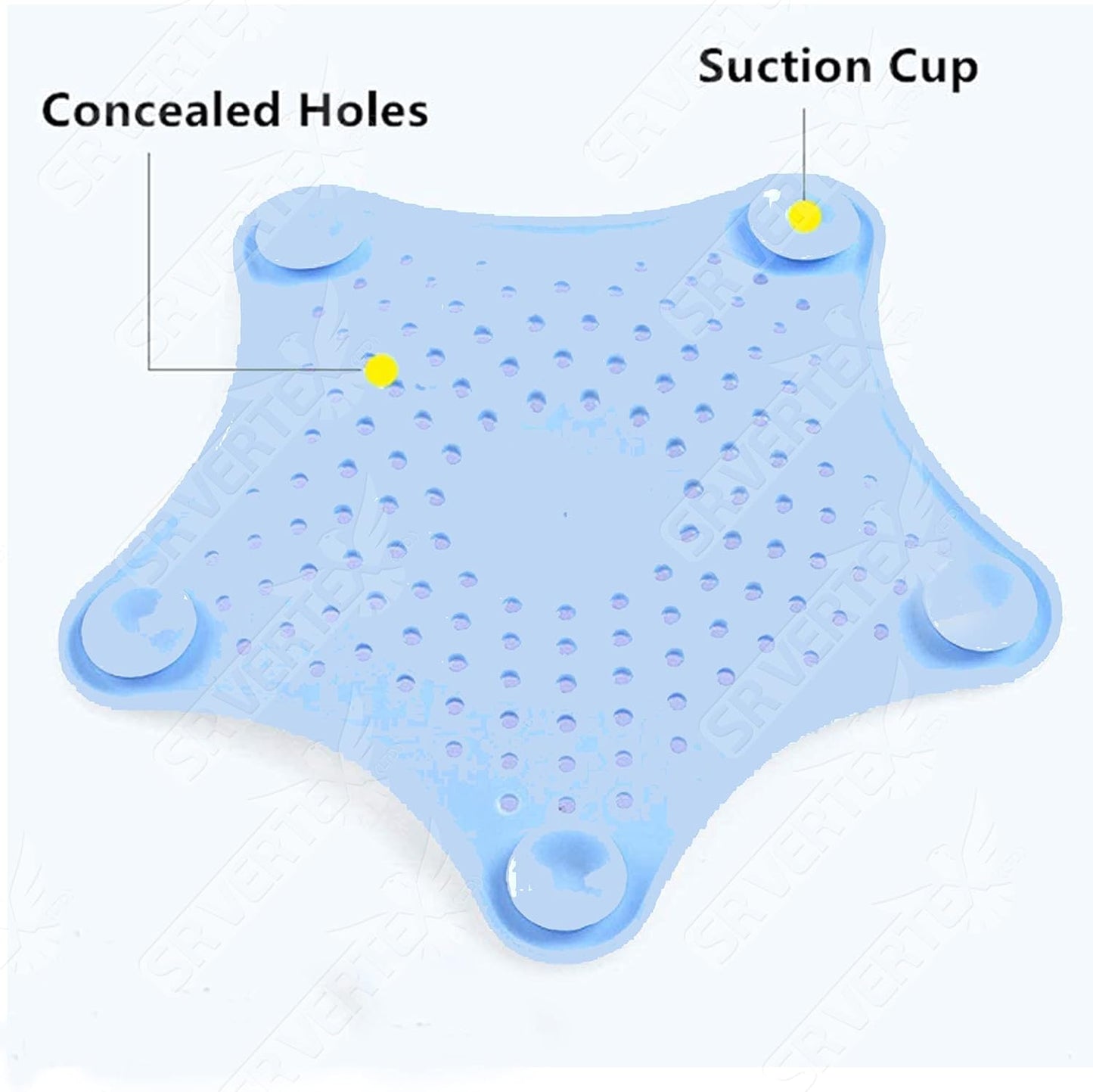Silicone Star Sink Strainer Bathroom & Kitchen Hair Catcher Sink Filter Drain
