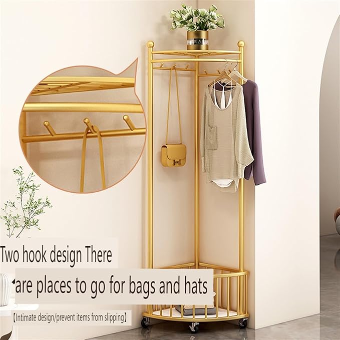 Heavy Duty Iron Corner Storage Rack Stand