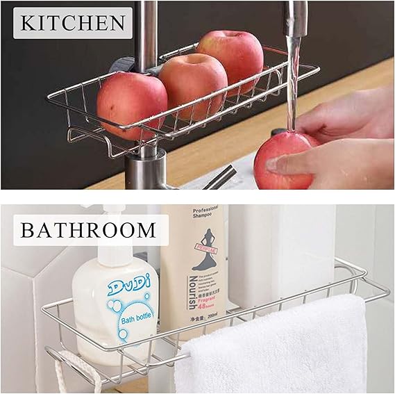 Stainless Steel Sink Sponge Holder Rack