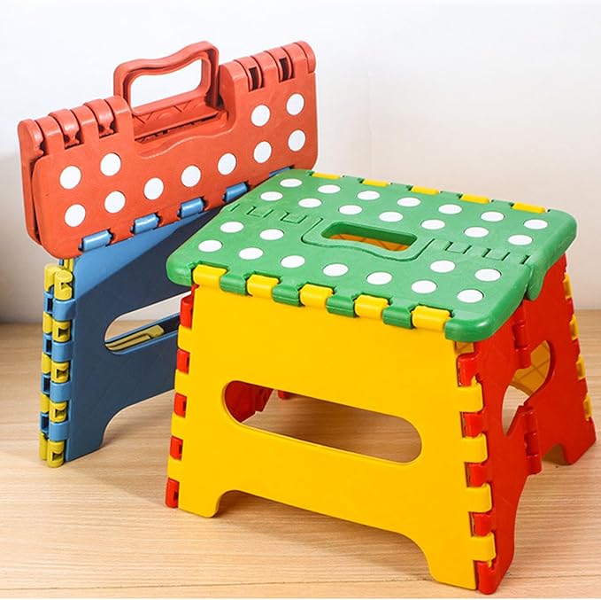 Portable Folding Stool – Mini Plastic Chair for Outdoor & Home