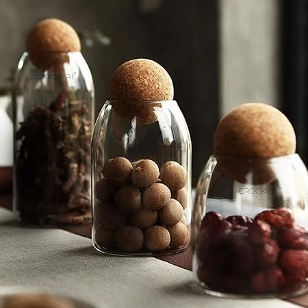 3pcs Glass Jar Set for Kitchen Storage