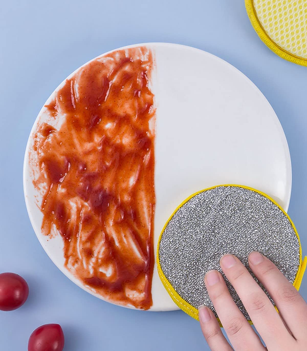 New Reusable High Quality Double Side Dishwashing Sponge