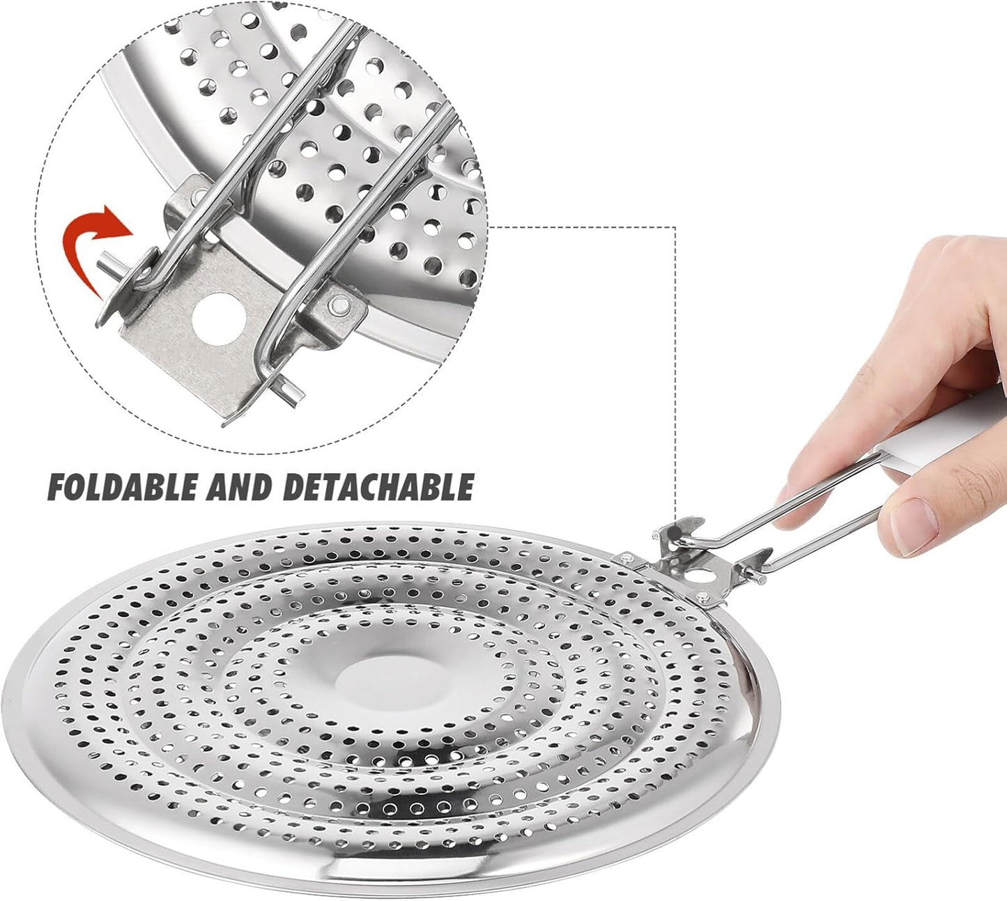 Foldable Stainless Steel Pot Mat Heat Diffuser