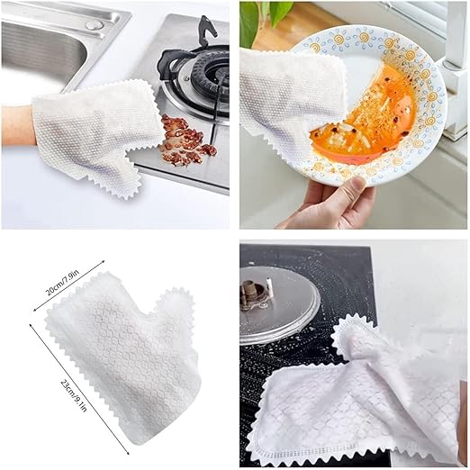 10-Pack Reusable Dual-Use Dust Cleaning Gloves