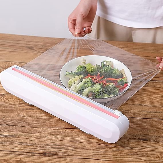 Food Film Cutter – Wrap Dispenser with Slide Cutter