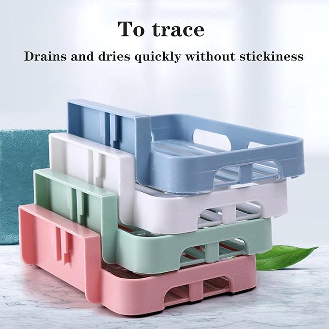Wall Mounted Plastic Soap Dish – Self-Adhesive Tray