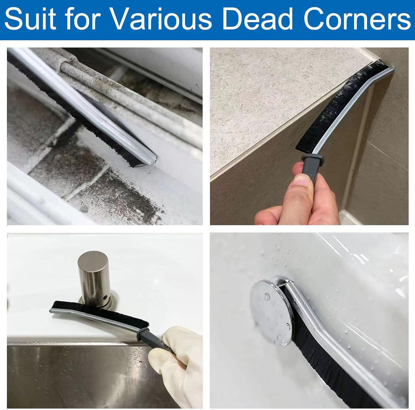 Multifunctional Gap Cleaning Brush for Tiles & Window Tracks
