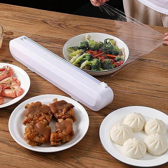 Food Film Cutter – Wrap Dispenser with Slide Cutter