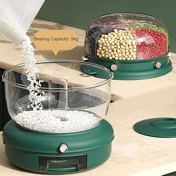 Double Layer Rotatable Dry Food Container