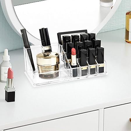 Clear Acrylic Cosmetic Organizer for Makeup Storage