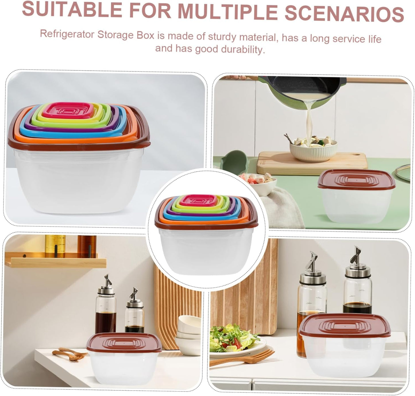 6pcs Airtight Mixing Salad Bowl Set