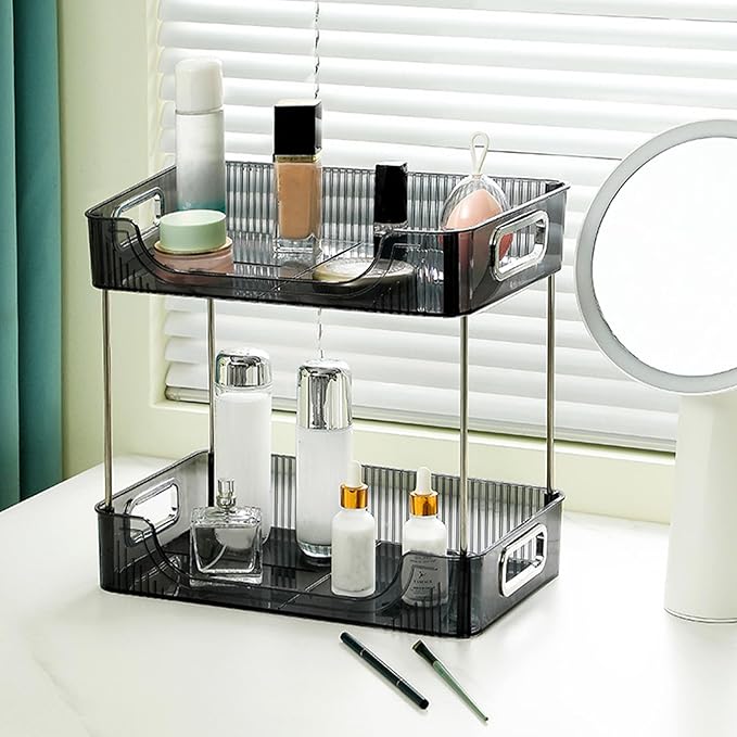 Clear Acrylic Bathroom Storage Organizer Shelf