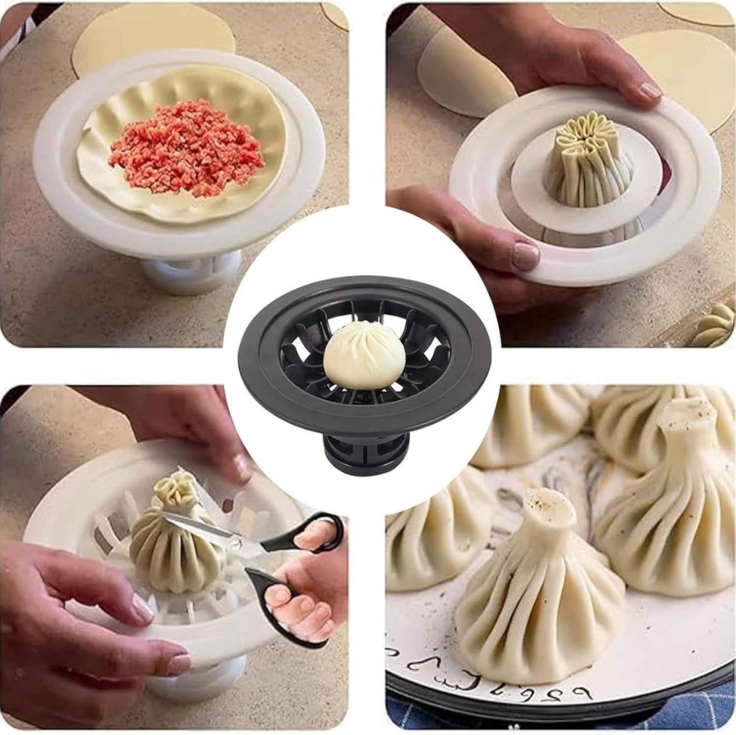 Flower Shaped Baozi Making Molds Dumpling Maker Machine
