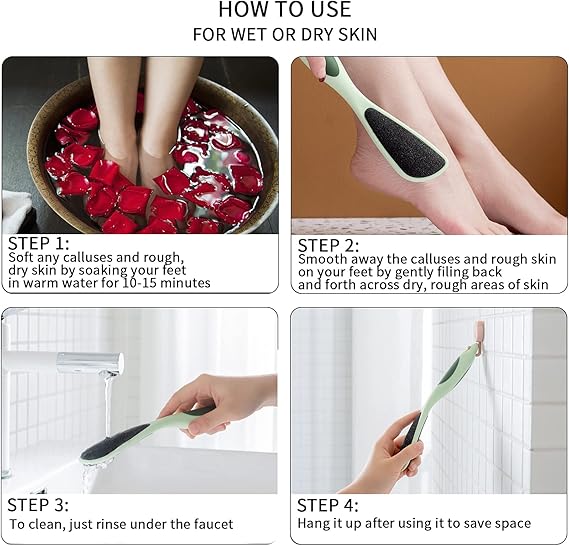Double-Sided Foot Scrubber Pedicure Tool