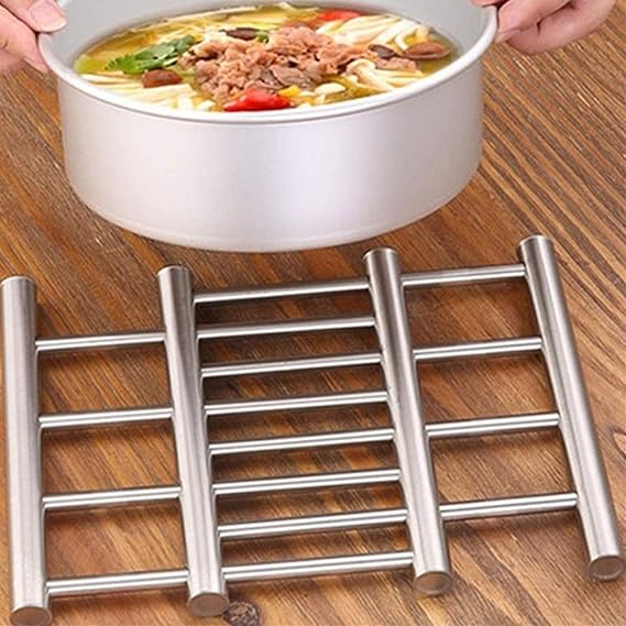 Expandable Stainless Steel Hot Pot Rack – Heat Mat