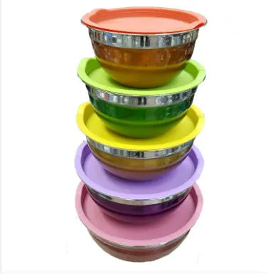 5PCS Stainless Steel Mixing Bowl Set